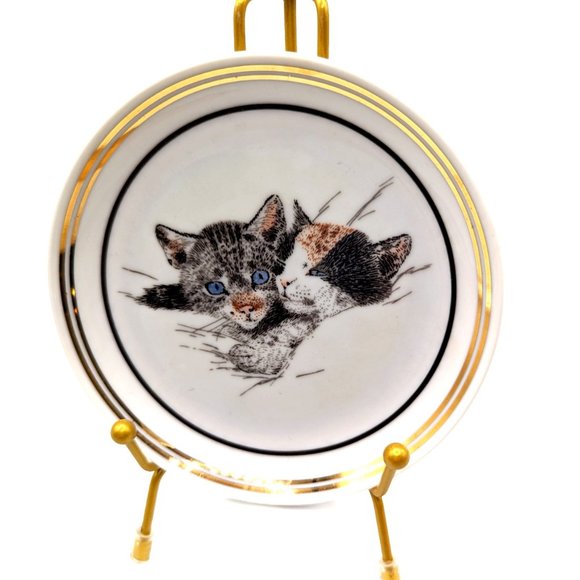 B&O Railroad Golden Anniversary "Chessie Cat Playmates" Plate Museum Limited 5" - Picture 1 of 8